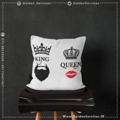 چاپ کوسن - طرح KING & QUEEN