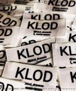 طراحی اتیکت لباس ساتن - تولیدی KLOD