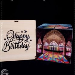 جعبه چوبی لیوان