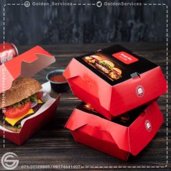 جعبه برگر صدفی آماده