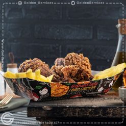 سینی سوخاری داخل سالن کاغذی