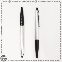 خودکار فلزی نقره ای گیره هلال